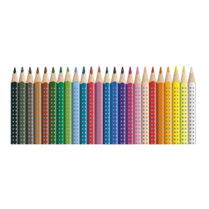 Creioane colorate triunghiulare grip 2001 Faber-Castell 24 culori/set - Img 2
