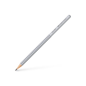 Creion grafit B triunghiular grip 2001 gri Faber-Castell