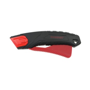 Cutter Kronus cu maneta de dubla securitate si lama trapezoidala 165mm