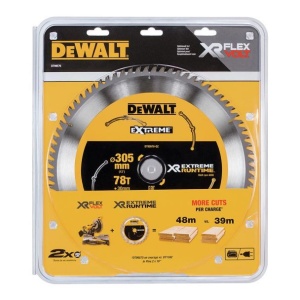Disc Dewalt DT99576 pentru fierastrau circular, D 305x30x2.16 mm, 78 dinti, pentru taiere extra-fina, seria Extreme Runtime - Img 2