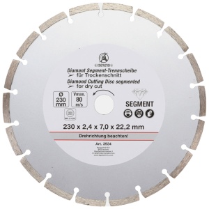 Disc diamantat BGS pentru materiale de santier, 230x22.2 mm