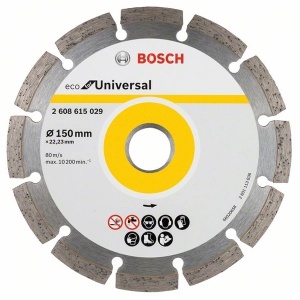 Disc diamantat de taiere segmentat Bosch taiere uscata 150x22.2x2.1 mm