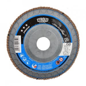 Disc Lamelar pentru Slefuit Metal/Inox 125x22.23 Gr.40, PREMIUM C-TRIM - Img 1