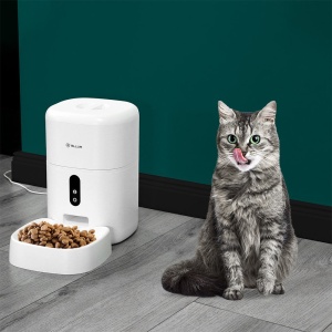 Dispenser hrană animale WiFi Tellur Smart, Cameră UltraHD, 4L, Alb - Img 6
