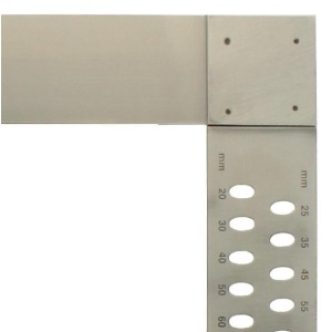Echer dulgherie ZP 700 mm, cu perforații, sudat în puncte, din oțel inoxidabil - Img 2