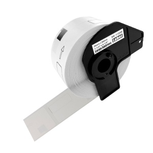 Etichete patrate DK-11221 albe 23 x 23mm suport plastic inclus compatibile Brother DK-11221 DK11221 - Img 1