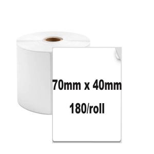 Etichete termice 70 x 40 mm plastic alb pentru imprimanta AIMO Phomemo M200 M220 180 etichete - Img 2