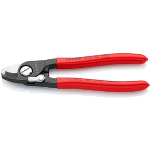 Foarfeca de taiat cablu si dezizolat, cu arc, KNIPEX, 165 mm