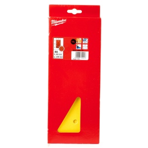 Foi abrazive pentru șlefuitoare cu vibrații Milwaukee 93 x 230 GR 80 - 10 bucati - Img 2