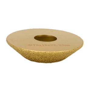 Freza diamantata pentru profilare granit, marmura, gresie, Profil Bizot Jolly, 75x22,23 #45 - DXDY.FPP.BVL15 - Img 2