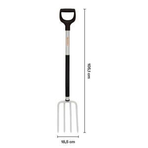 Furca pentru sapat/afanat material vegetal, 1.2 kg, coada 1130 mm, alba, Fiskars LIGHT - Img 4