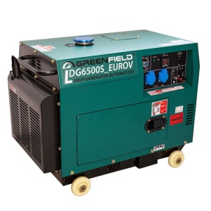 Generator de curent diesel Greenfield LDG6500S_EUROV, cu carcasa insonorizanta, stationar, monofazat, 5.5 kVA, automatizare - Img 3