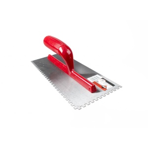 Gletiera dintata cu maner plastic 28cm, 4.5x4.5mm - RUBI-25902 - Img 2