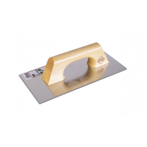 Gletiera dreapta, INOX cu maner din lemn, 30cm - RUBI-65960