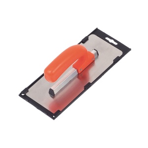 Gletiera INOX, cu montura de aluminiu, lama rotunjita, maner PVC - 240×110