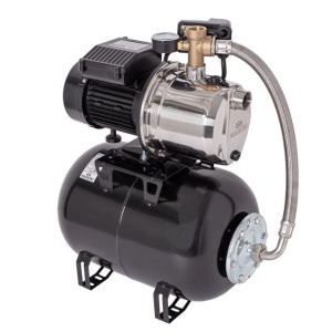 Hidrofor cu pompa autoamorsanta Wasserkonig IL558225, corp inox, putere 1300 W, 9 m, debit 4920 l/h, inaltime refulare 55 m, vas de expansiune 24 litri - Img 1