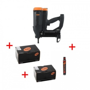 KIT MASINA BATUT CUIE IN BETON TJEP + 1000 CUIE 25 MM + TUB GAZ
