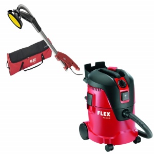 Kit masina de slefuit tip girafa 500 W, disc 225 mm + aspirator Flex 25 litri 1200 W