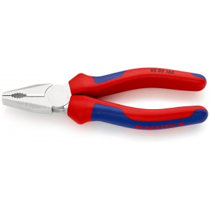 KNIPEX 03 05 160 Patent combinat cu manşoane multicomponent cromat 160 mm