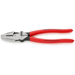 KNIPEX 09 01 240 Patenti Combi cu parghie mare "Lineman's Pliers" model american acoperit cu material plastic aderent vopsit negru 240 mm