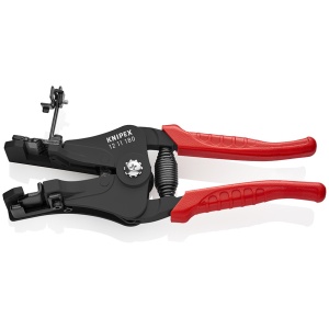 KNIPEX 12 11 180 Clește dezizolator cu cuţite profilate cu manșoane de prindere din plastic lăcuit cu negru 180 mm - Img 2