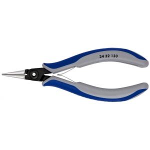 KNIPEX 34 32 130 Clește de apucare de precizie pentru sisteme electronice cu manşoane multicomponent brunat 135 mm - Img 2