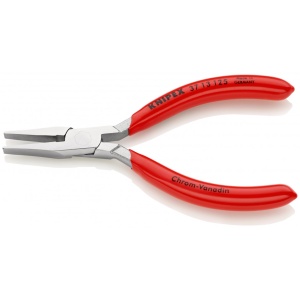 KNIPEX 37 13 125 Clește de prindere pentru mecanică fină acoperite cu plastic cromat 125 mm - Img 2