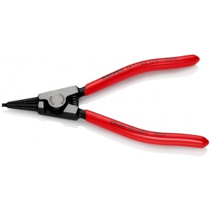 KNIPEX 46 11 G2 clește pentru inele de siguranță pentru inele de prindere pe axuri acoperite cu plastic vopsit negru 140 mm - Img 1