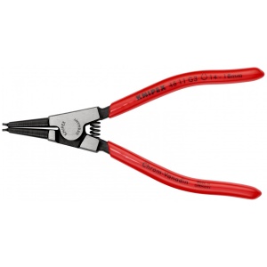 KNIPEX 46 11 G3 clește pentru inele de siguranță pentru inele de prindere pe axuri acoperite cu plastic vopsit negru 140 mm - Img 3