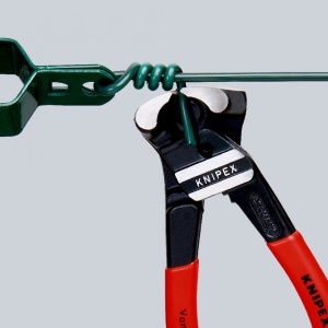KNIPEX 61 01 200 Tăietor frontal pentru bolțuri cu transmisie mare a forței acoperite cu plastic vopsit negru 200 mm - Img 4