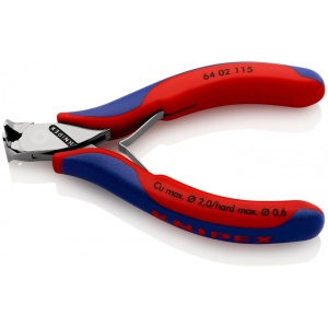 KNIPEX 64 02 115 Tăietor frontal pentru instalații electronice cu manşoane multicomponent 115 mm - Img 2