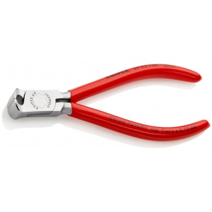 KNIPEX 69 03 130 Tăietor frontal pentru mecanici acoperite cu plastic cromat 130 mm - Img 1