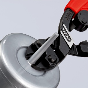 KNIPEX 72 62 200 Dispozitiv de tăiere de înaltă precizie, de forță pentru metale moi și cauciuc cu manşoane suple, multicomponent vopsit negru 200 mm - Img 7