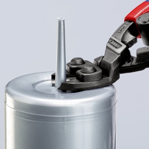 KNIPEX 72 62 200 Dispozitiv de tăiere de înaltă precizie, de forță pentru metale moi și cauciuc cu manşoane suple, multicomponent vopsit negru 200 mm - Img 8