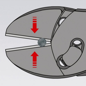 KNIPEX 73 72 180 TwinForce® Șfic de tăiere ultraperformant cu manşoane multicomponent vopsit negru 180 mm - Img 6