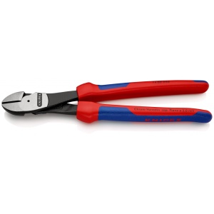 KNIPEX 74 02 250 Șfic de forță cu manşoane multicomponent vopsit negru 250 mm
