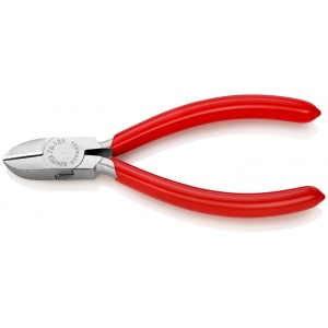 KNIPEX 76 03 125 Tăietor lateral (șfic) pentru electromecanici acoperite cu plastic cromat 125 mm - Img 1