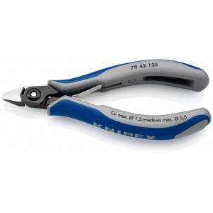 KNIPEX 79 42 125 Șfic de precizie pentru sisteme electronice cu manşoane multicomponent brunat 125 mm - Img 2
