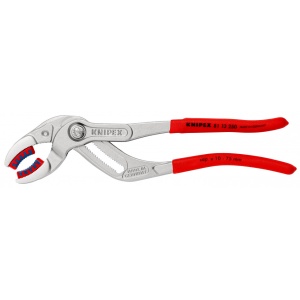 KNIPEX 81 13 250 Cleşte pentru sifon şi conectori acoperit cu material plastic aderent cromat 250 mm