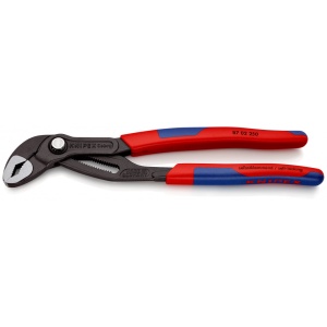 KNIPEX 87 02 250 Cobra® Clește high tech pentru pompe de apă cu manşoane suple, multicomponent bonderizat în culoarea gri 250 mm