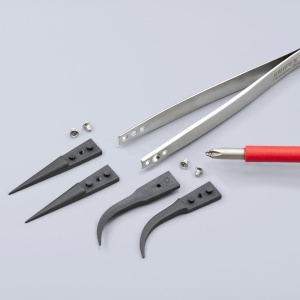 KNIPEX 92 81 05 Pensete cu vârfuri interschimbabile ESD 130 mm - Img 6