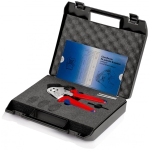 KNIPEX 97 52 63 Clește de presare cu patru dornuri pentru contacte răsucite cu manşoane multicomponent cromat 180 mm - Img 5