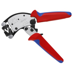 KNIPEX 97 53 19 Twistor T clește de sertizat ferule, cu autoreglaj cu cap de sertizare rotativ cu manşoane multicomponent cromat 200 mm - Img 4
