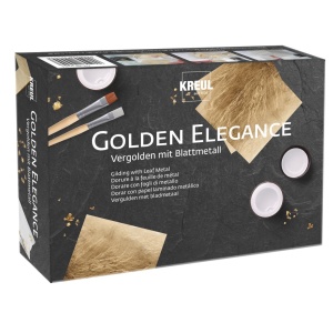 KREUL Gilding with Leaf Metal Set Golden Elegance - Img 1