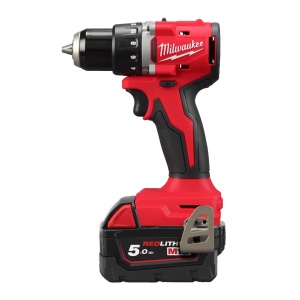 M18 BLDDRC-402C Mașină de găurit, compactă, cu motor fără perii, 2 baterii 4Ah, incarcator, cuplu 60.5 Nm - Img 2