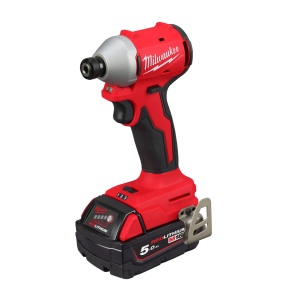 M18 BLIDR-502X Mașină de înșurubat cu impact, cu motor fără perii 1/4˝ Hex, cuplu 190 Nm, 2 baterii 5Ah, incarcator, valiza - Img 4