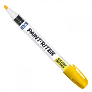 Marker cu vopsea lichida, PAINT RITER Valve Action, galben