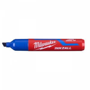 Marker INKZALL™ albastru cu vârf lat - mărimea L