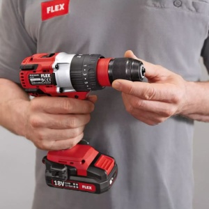 Masina de gaurit si insurubat cu percutie Flex PD 2G 18.0 EC LD/2.5 Set, cuplu maxim 65 Nm, cu 2 acumulatori 18V/2.5Ah si incarcator in valiza de transport - Img 5