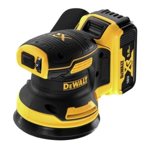 Masina de slefuit orbital Dewalt DCW210P2, cu 2 acumulatori Li-Ion 5.0 Ah/18 V, 125 mm, 8000-12000 rpm - Img 1